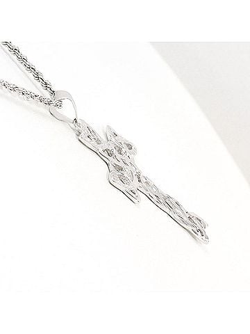 Unbranded K14 14K WG White Gold Necklace, Total Weight 3.8g, 40cm, Like New Condition (view 2)