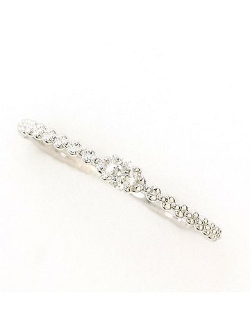 Unbranded K10 10K WG White Gold Ring with 1 Diamond (0.06 ct), Total Weight 0.9g, Like New Condition. (view 1)