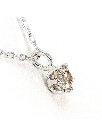 Unbranded K10 10K WG White Gold Necklace with 0.08ct Diamond, Total Weight 0.7g, 40cm, Like New Condition (view 2)