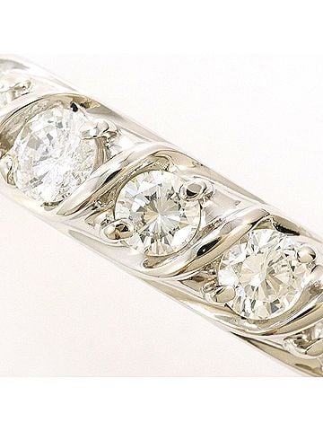 Unbranded PT900 Platinum Ring, 1 Diamond (0.52ct), with Certificate of Authenticity, Total Weight 5.5g, Like New Condition. (view 2)