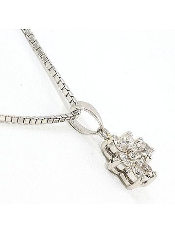 Unbranded PT900 Platinum / PT850 Necklace with 0.30ct Diamond, Certificate of Authenticity Included, Total Weight 5.3g, 46cm, Like New Condition (view 2)