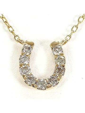 Unbranded K10 10K YG Yellow Gold Necklace with 0.20ct Diamond, Total Weight 1.0g, 41cm, Like New Condition (view 1)