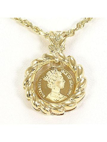 Unbranded K14 14K Yellow Gold Necklace, Total Weight 5.4g, 46cm, Like New Condition. (view 1)