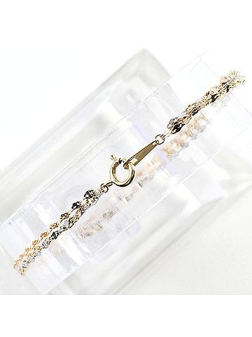 Unbranded K10 10K YG Yellow Gold Bracelet, Total Weight 0.8g, 17.5cm, Like New Condition. (view 2)