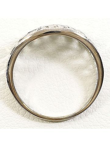 Unbranded K10 10K WG White Gold Ring, Total Weight 1.8g, Like New Condition (view 2)