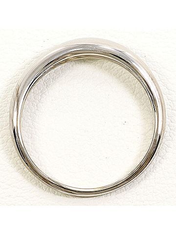Unbranded K10 10K WG White Gold Ring with 1 Diamond (no carat marking), Total Weight 2.2g, Like New Condition. (view 2)
