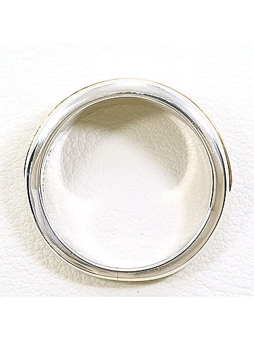 Unbranded K10 10K Yellow Gold (YG) Silver Ring, 1 piece, Total Weight 5.9g, Like New Condition. (view 2)