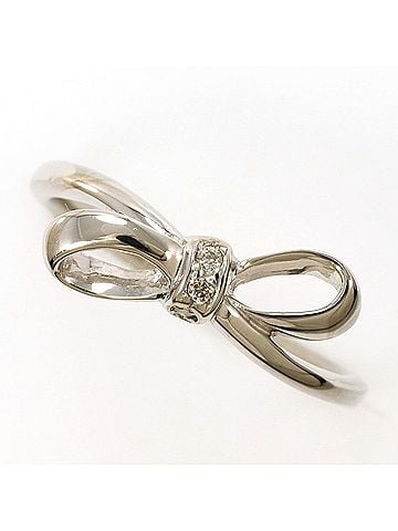Unbranded K10 10K WG White Gold Ring with 0.01ct Diamond, Total Weight 1.3g, Like New Condition. (view 1)