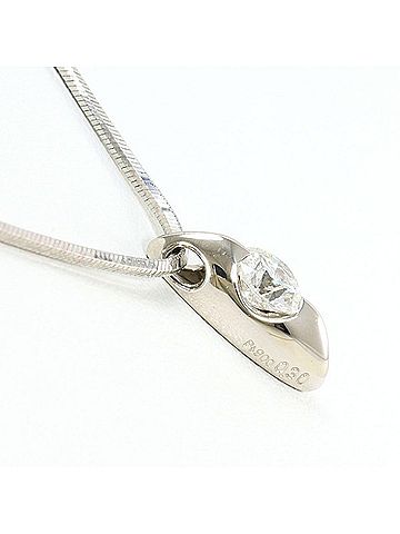 Unbranded PT900 Platinum PT850 Necklace with 0.30ct Diamond, Certificate of Authenticity, Total Weight Approx. 6.0g, 45cm, Jewelry, Used, Like New Condition (view 2)