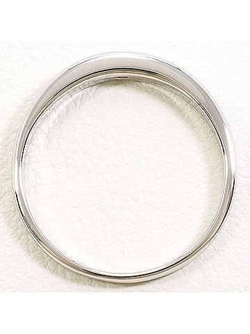 Unbranded PT900 Platinum Ring, 1 Diamond (0.03g), Total Weight Approx. 3.1g, Used Jewelry, Like New Condition (view 2)
