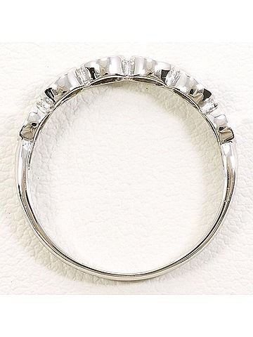 Unbranded PT900 Platinum Ring, 1 Diamond (0.15 carat), Total Weight Approx. 2.9g, Used Jewelry, Like New Condition (view 2)