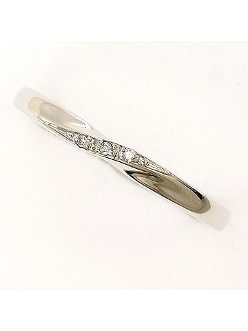 Unbranded PT900 Platinum Ring with Diamond, Total Weight Approx. 1.9g, Used Jewelry, Like New Condition (view 1)