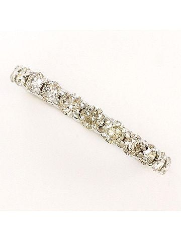 Unbranded PT900 Platinum Ring with 0.50 Carat Diamond, Total Weight Approx. 1.4g, Used Jewelry, Like New Condition (view 1)