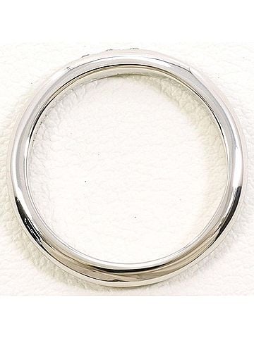 Unbranded PT900 Platinum Ring with 0.024 Carat Diamond, Total Weight Approx. 3.3g, Used Jewelry, Like New Condition (view 2)