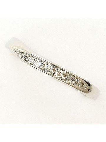 Unbranded PT900 Platinum Ring with 0.063ct Diamond, Total Weight Approx. 2.0g, Used Jewelry, Like New Condition (view 1)