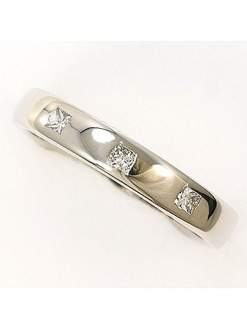 Unbranded PT900 Platinum Ring with 0.15 Carat Diamond, Total Weight Approx. 3.1g, Used Jewelry, Like New Condition (view 1)