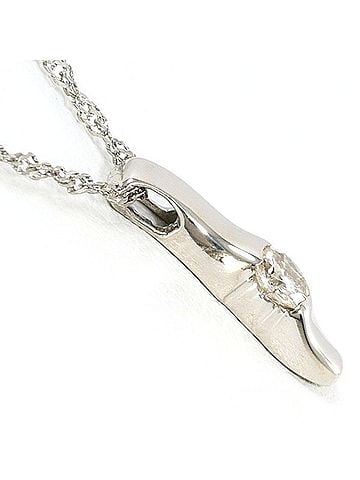 Unbranded PT900 Platinum PT850 Necklace with 0.12ct Diamond, Total Weight Approx. 2.0g, 40cm, Jewelry, Used, Like New Condition (view 2)