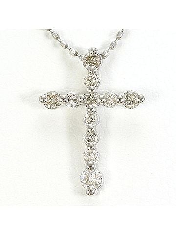 Unbranded PT900 Platinum PT850 Necklace with 0.30ct Diamond, Total Weight Approx. 2.4g, 40cm, Jewelry, Used, Like New Condition (view 1)