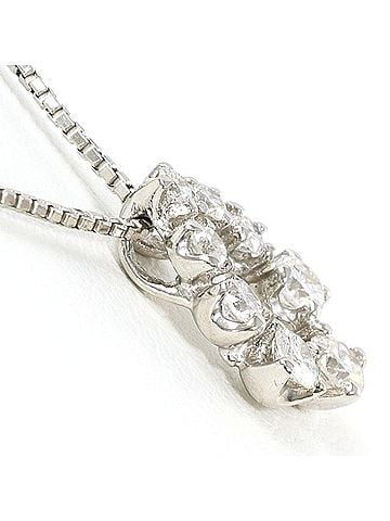 Unbranded PT900 Platinum PT850 Necklace with 0.30ct Diamond, Total Weight Approx. 2.9g, 41cm, Jewelry, Used, Like New Condition (view 2)