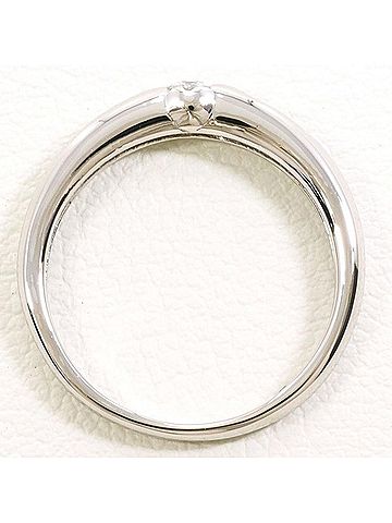 Unbranded PT900 Platinum Ring with 0.10ct Diamond and Sapphire, Total Weight Approx. 3.2g, Used Jewelry, Like New Condition (view 2)