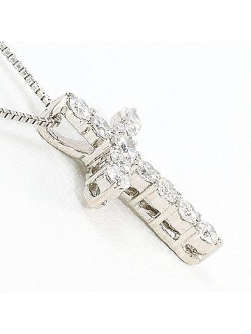 Unbranded PT900 Platinum PT850 Necklace with 0.29 Carat Diamond, Total Weight Approx. 2.7g, 45cm, Jewelry, Used, Like New Condition (view 2)