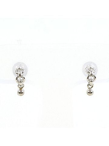 Unbranded PT900 Platinum Earrings, Total Weight Approx. 0.8g, Jewelry, Used, Like New Condition (view 1)