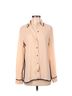 Ann Taylor 100% Polyester Pink Long Sleeve Button-Down Shirt Size S - photo 1