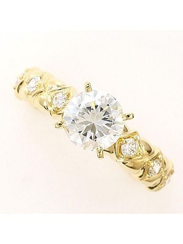 Unbranded 10K Yellow Gold Ring, 1 Zirconia Stone, Total Weight Approx. 2.8g, Jewelry, Used, Like New Condition (view 1)