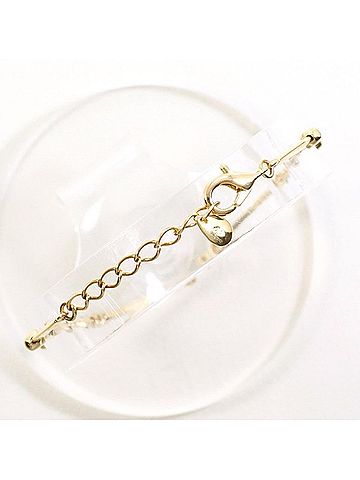 Unbranded K10 10K YG Yellow Gold Bracelet with 0.25 Carat Diamond, Total Weight Approx. 3.5g, 19cm, Jewelry, Used, Like New Condition (view 2)