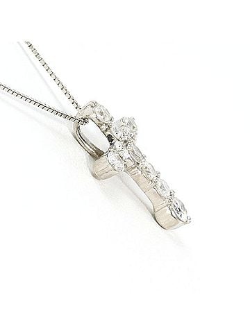 Unbranded PT900 Platinum PT850 Necklace with 0.50 Carat Diamond, Total Weight Approx. 2.5g, 40cm, Jewelry, Used, Like New Condition (view 2)