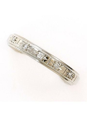 Unbranded PT900 Platinum Ring, 1 Diamond (0.05 carat), Total Weight Approx. 2.5g, Used Jewelry, Like New Condition (view 1)