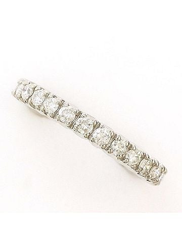Unbranded PT900 Platinum Ring with 0.50 Carat Diamond, Total Weight Approx. 3.0g, Used Jewelry, Like New Condition (view 1)
