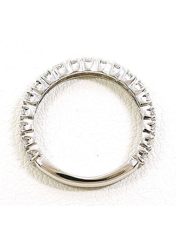 Unbranded PT900 Platinum Ring with 0.50 Carat Diamond, Total Weight Approx. 3.0g, Used Jewelry, Like New Condition (view 2)