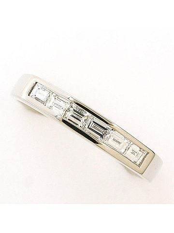 Unbranded PT900 Platinum Ring, 1 Diamond (0.40g), Total Weight Approx. 4.0g, Used Jewelry, Like New Condition (view 1)