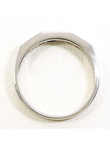 Unbranded PT900 Platinum Ring, 1 Diamond (0.40g), Total Weight Approx. 4.0g, Used Jewelry, Like New Condition (view 2)