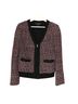 St. John Tweed Black Red White Cardigan Size P (petite) - photo 1