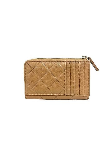 Chanel CHANEL Fragment Case, Matelassé, Coco Mark, Caviar Leather, Wallet/Coin Beige, 55194 (view 2)