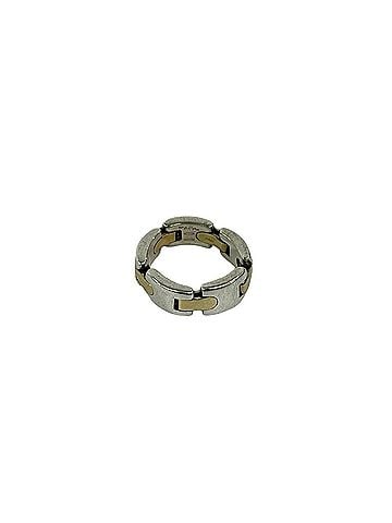 Tiffany & Co. TIFFANY&Co. Tiffany H-Link Combination Ring, Sterling Silver 925 & 18K Yellow Gold, Item Number 33335 (view 1)