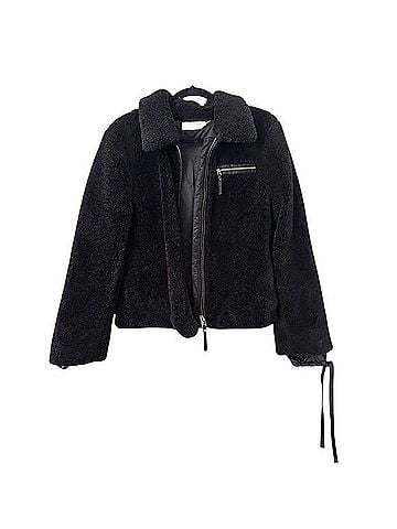 Tory Burch Tie-Cuff Faux Fur Jacket Jacket (view 1)