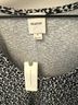 Maeve Animal Print Black White Short Sleeve Blouse Size M - photo 3