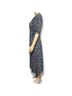 Express 100% Rayon Floral Blue White Casual Dress Size 10 - photo 5