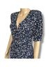 Express 100% Rayon Floral Blue White Casual Dress Size 10 - photo 7