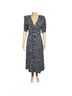 Express 100% Rayon Floral Blue White Casual Dress Size 10 - photo 1
