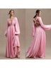 Mac Duggal 100% Polyester Solid Pink Cocktail Dress Size 14 - photo 3
