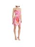 Hutch 100% Polyester Pink Orange Cocktail Dress Size 4 - photo 1