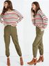Madewell 100% Cotton Solid Green Cargo Pants Size 25 waist - photo 4