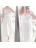 H&M 100% Polyester 100% Viscose White Wool Dress Size 6 - photo 5