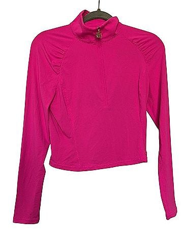 Lilly Pulitzer Justine Crop Half Zip Long Sleeve T-Shirt (view 1)