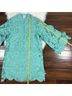 J.Marie 100% Polyester 100% Cotton Floral Blue Green Multi Color Cocktail Dress Size XS - photo 6
