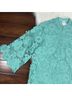 J.Marie 100% Polyester 100% Cotton Floral Blue Green Multi Color Cocktail Dress Size S - photo 4
